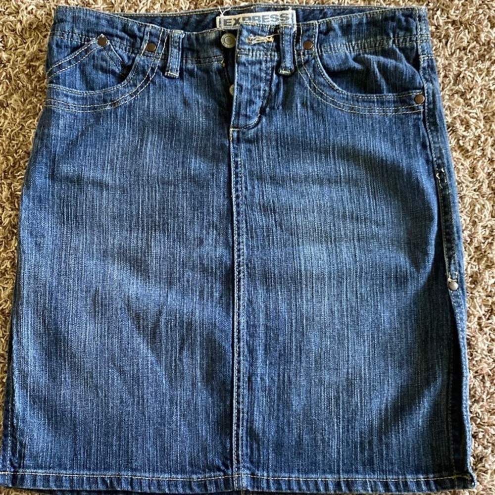 Express Denim Skirt EUC
